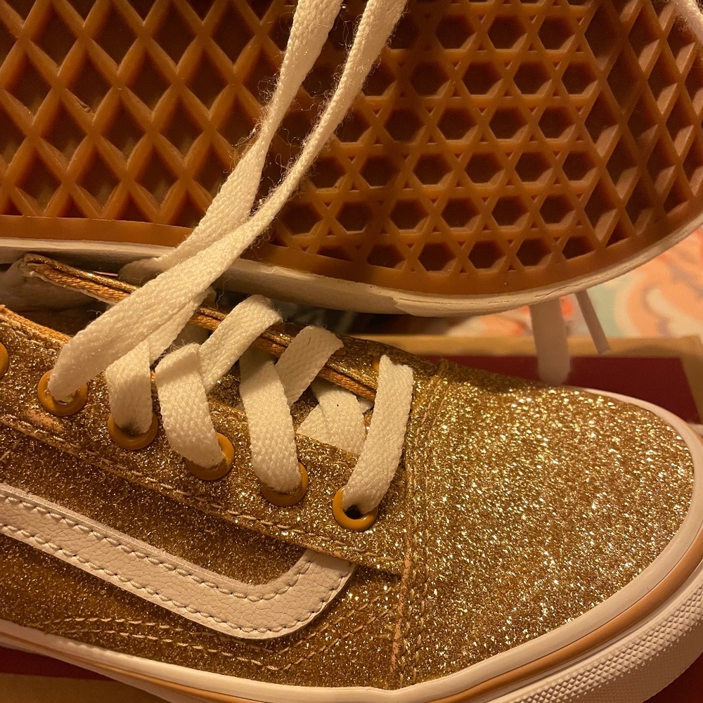Kids gold vans